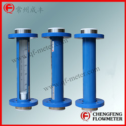 LZB-F10-25F0 PTFE lining turbable flange connection glass tube flowmeter  [CHENGFENG FLOWMETER]  good anti-corrosion high accuracy professional manufacture